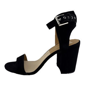 Dolce Vita Women's Calissa Black Suede Flat Wedge Sandals Size‎ 10 NWB
